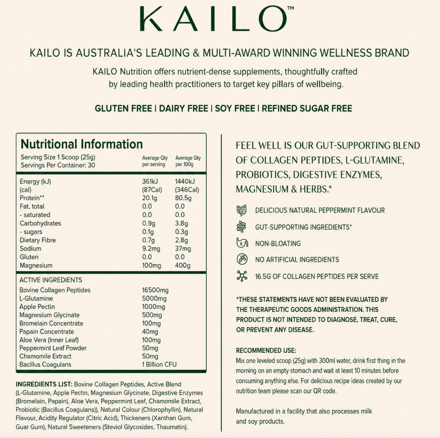 KAILO Nutrition - Feel Well 750g