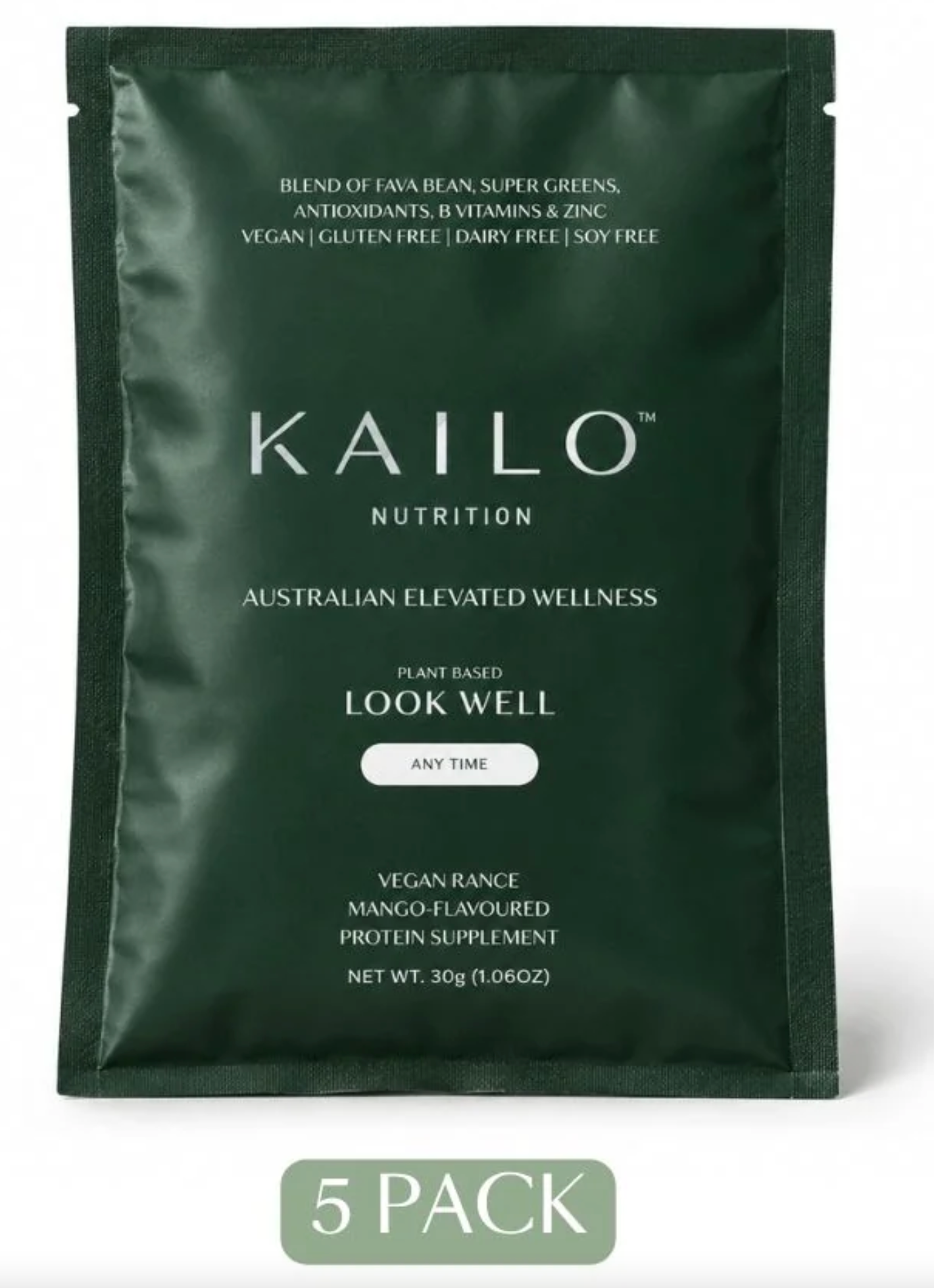 KAILO Nutrition - Plant Well Mango (5 single serve pack)