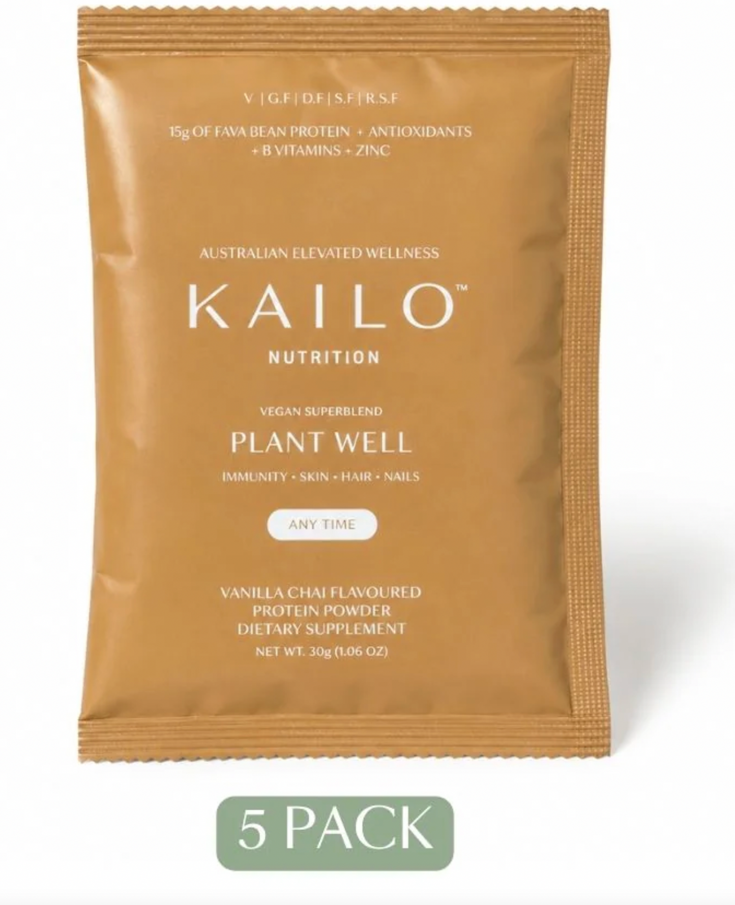 KAILO Nutrition - Plant Well Chai (5 single serve pack)